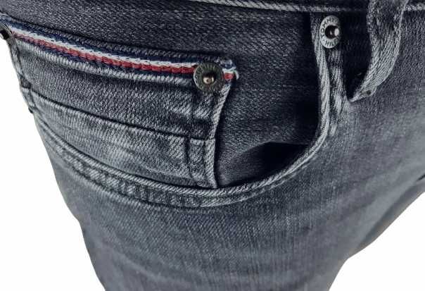 Męskie jeansy Tommy Hilfiger Houston -Slim szare nowe oryg. - W34/L30
