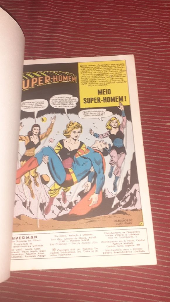 Superman Super Homem bd banda desenhada 1970 ebal