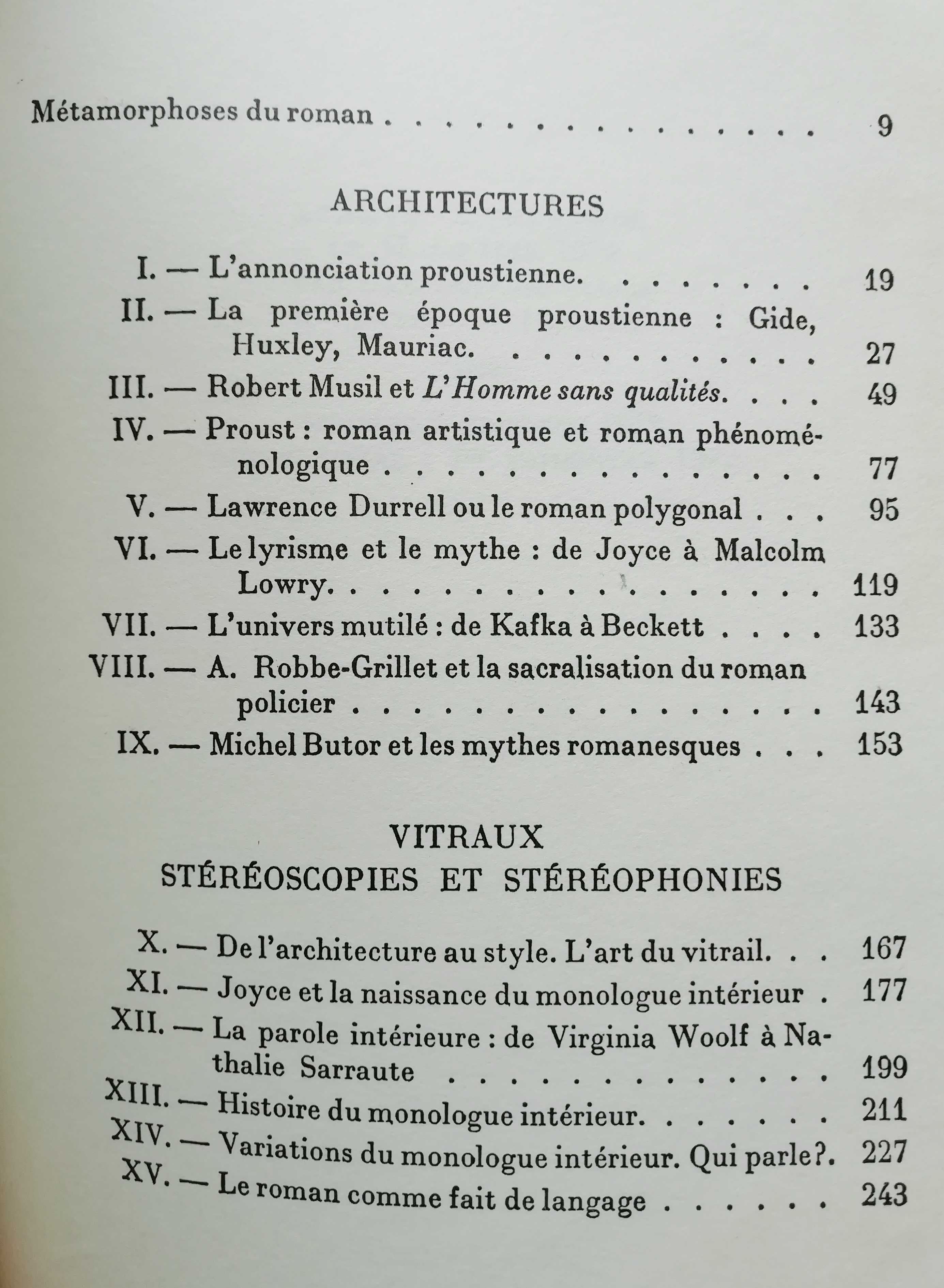 Métamorphoses du Roman - R.M. Albérès