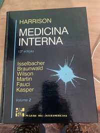 Livro Harrison Medicina Interna volumes I e II