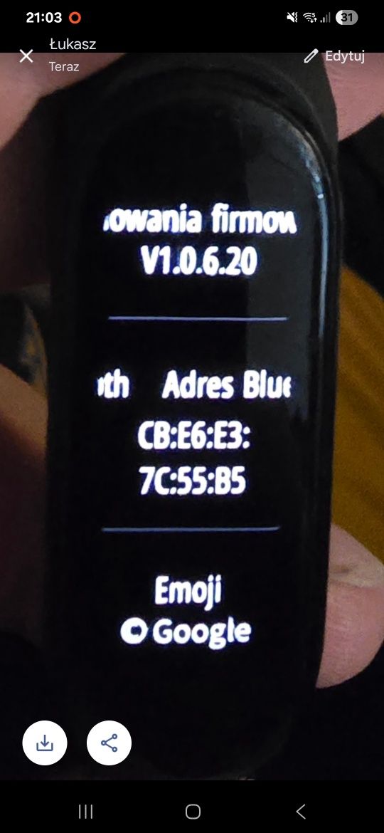 Zegarek mi band 6 z paskami + ładowarka