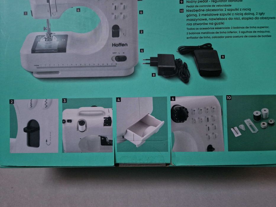 Maszyna do szycia HOFFEN UFR-705 12 ściegów