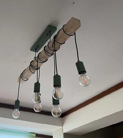 Cadeeiro suspenso teto + lâmpadas LED - Novo