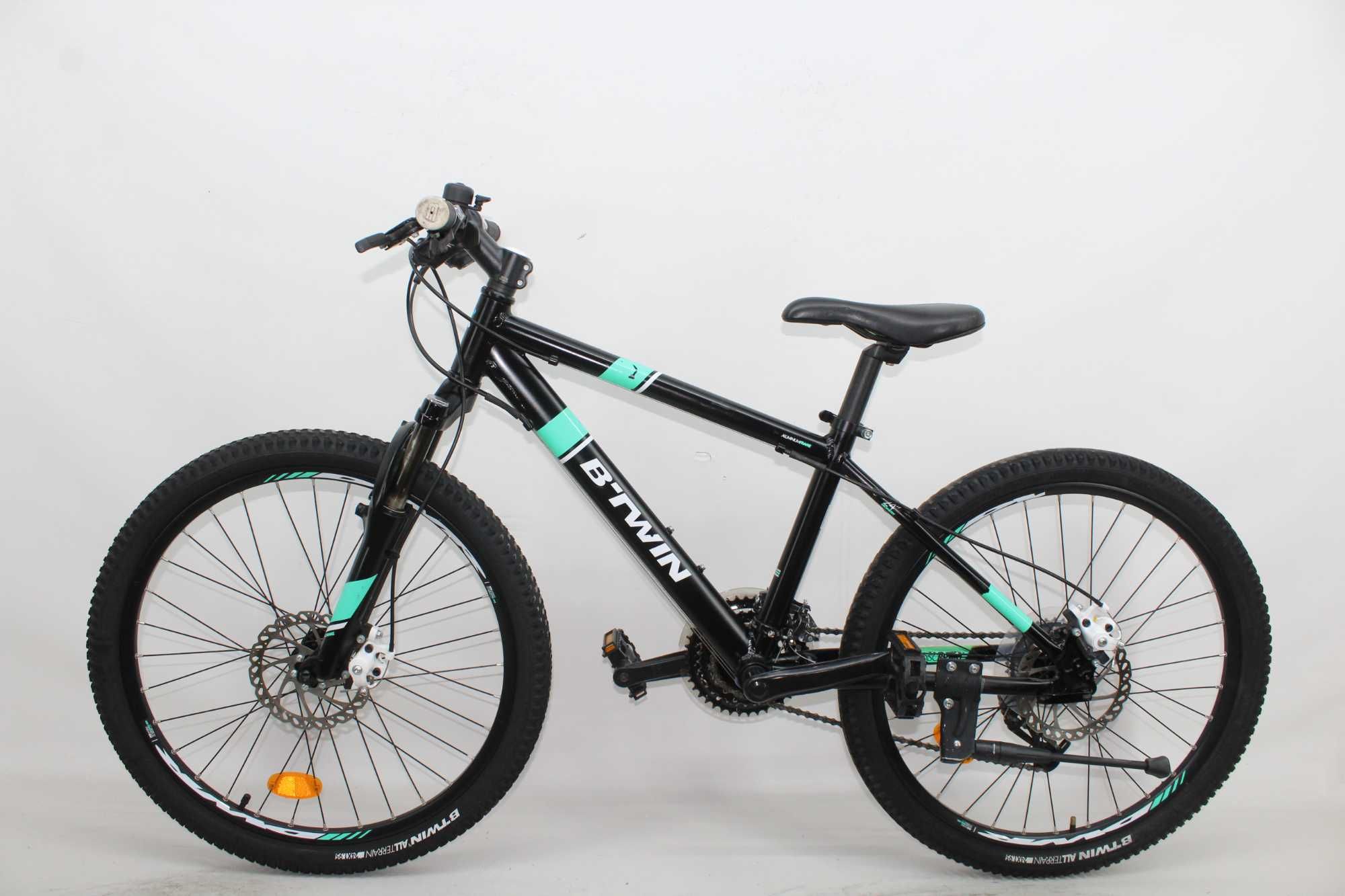 Aluminiowy dziecięcy rower MTB "B'TWIN" Koła 24'' 24 biegi SRAM X4