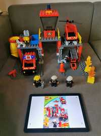 5601 Lego Duplo klocki remiza strażacka straż 100 %