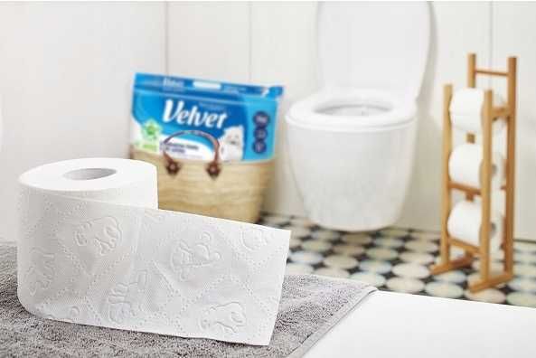 Papier toaletowy Velvet Soft 120 opak (półpaleta) a'8 biały *11,90zł