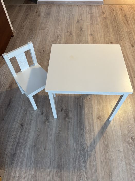 Stolik i krzesełko dzieciece. Kritter Ikea