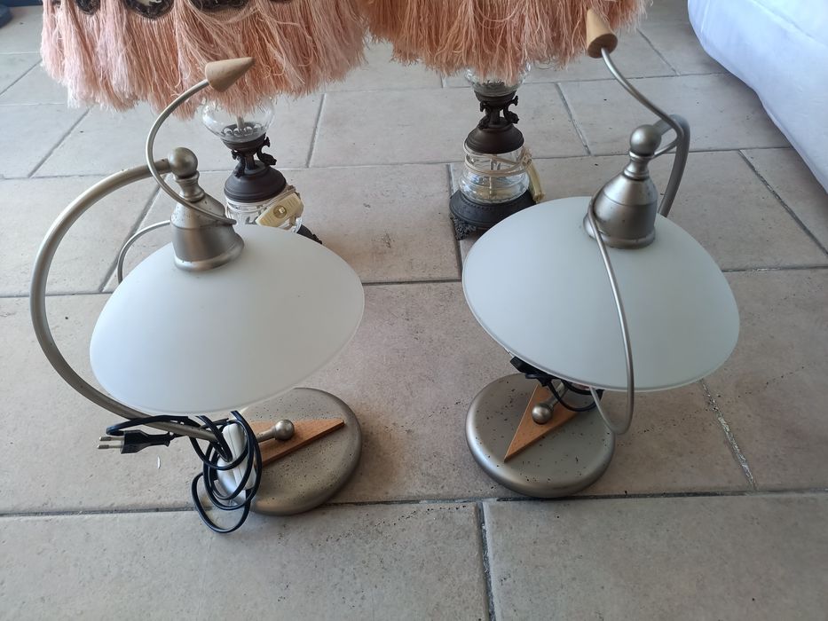 Conjunto de candeeiros de mesa