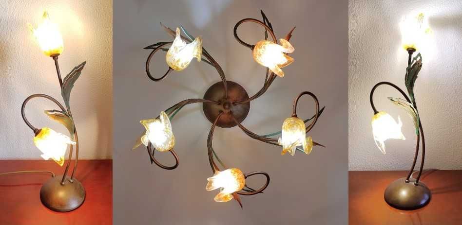 Conjunto de Candeeiro de Quarto para Teto e Mesas de Cabeceira
