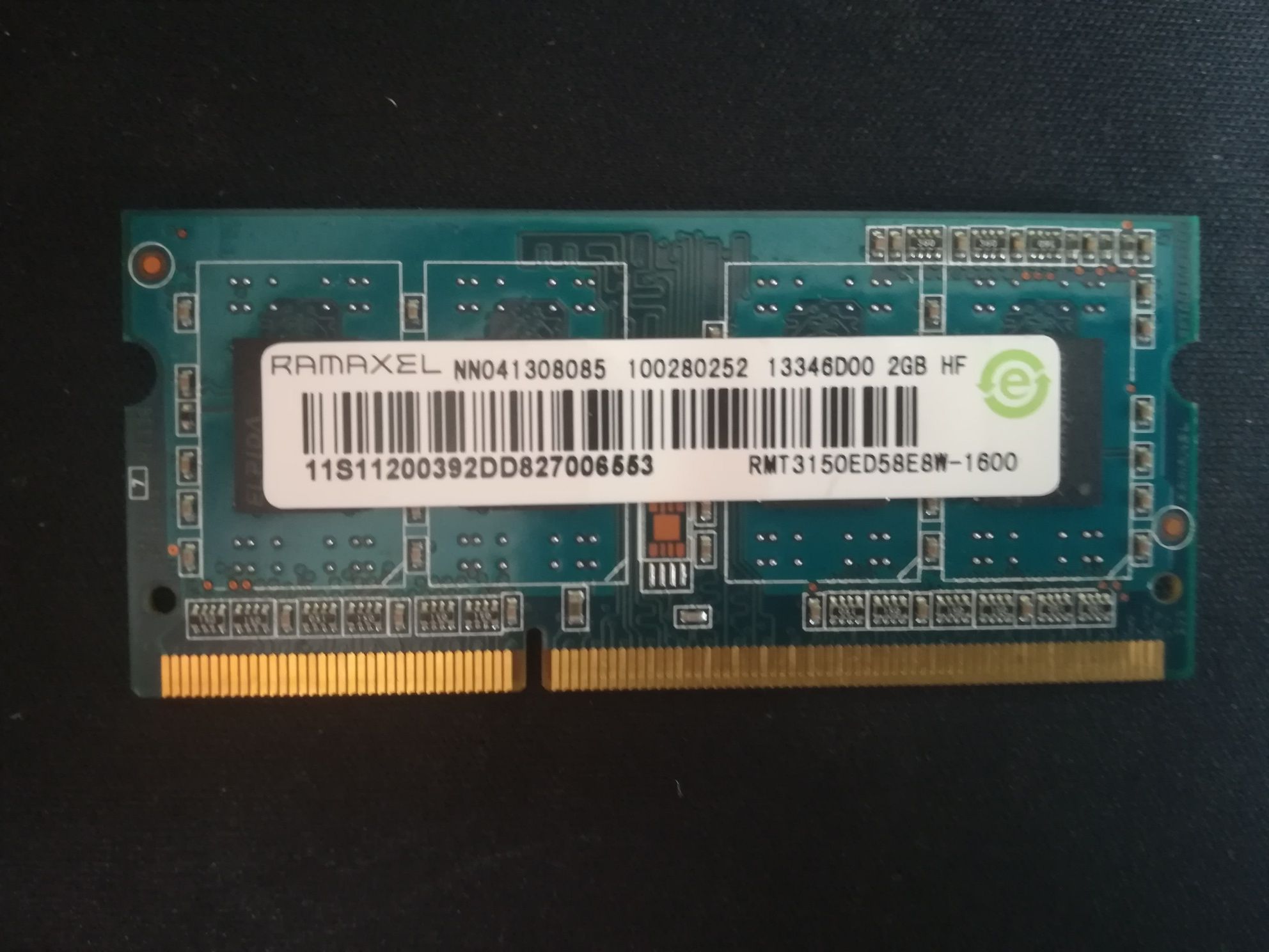 DDR3 Ram RAMAXEL 2GB Частота - 1600 Оперативка Оперативна пам'ять