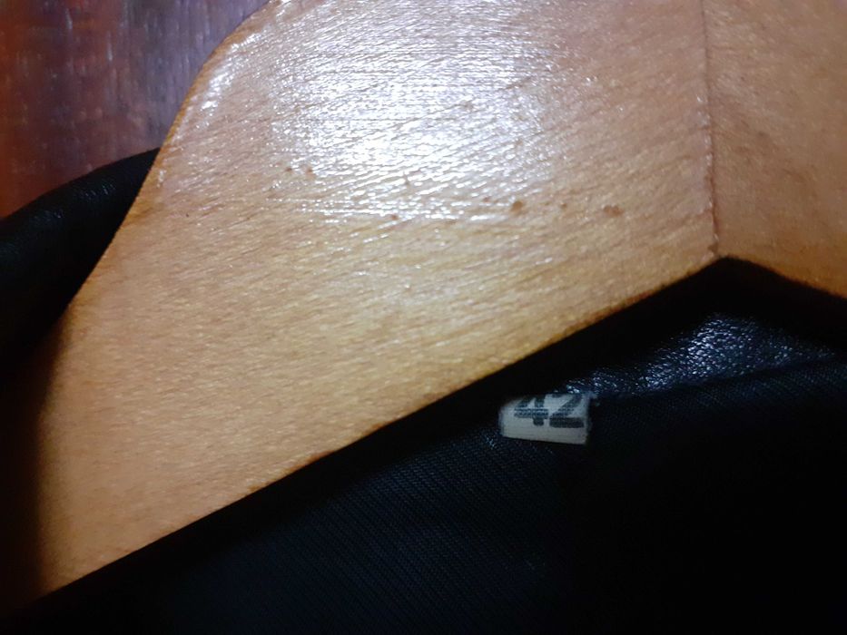 Casaco preto em pele genuina (casa das peles)