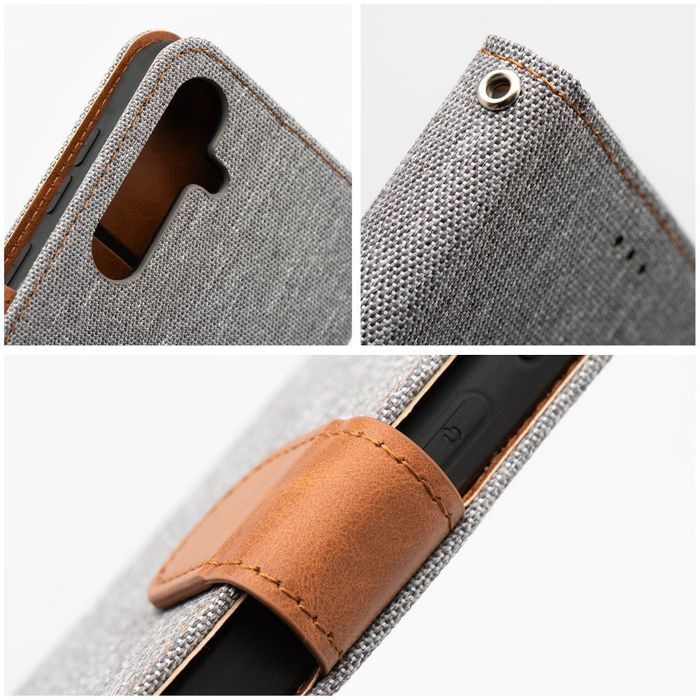 Kabura JEANS Book do SAMSUNG A55 5G szary