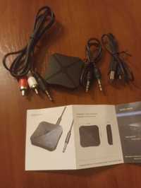 Блютуз Приемник, передатчик аудио AUX KN319 Bluetooth 4.2 Черный