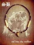sergio bruno real bear claw necklace mens(потужний амулет)