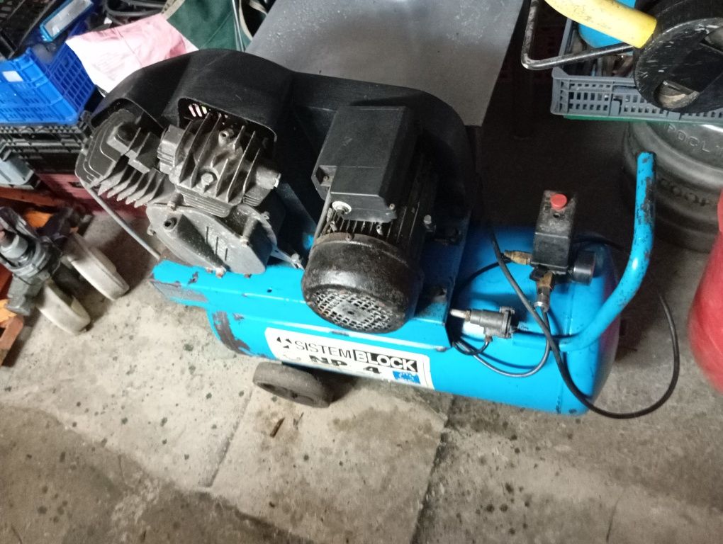 Compressor de 50l correia e dupla cabeça