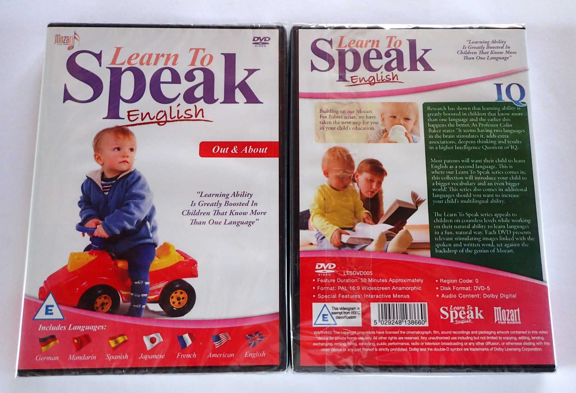 7 DVD Learn to speak angielski niemiecki hiszpański francuski japoński