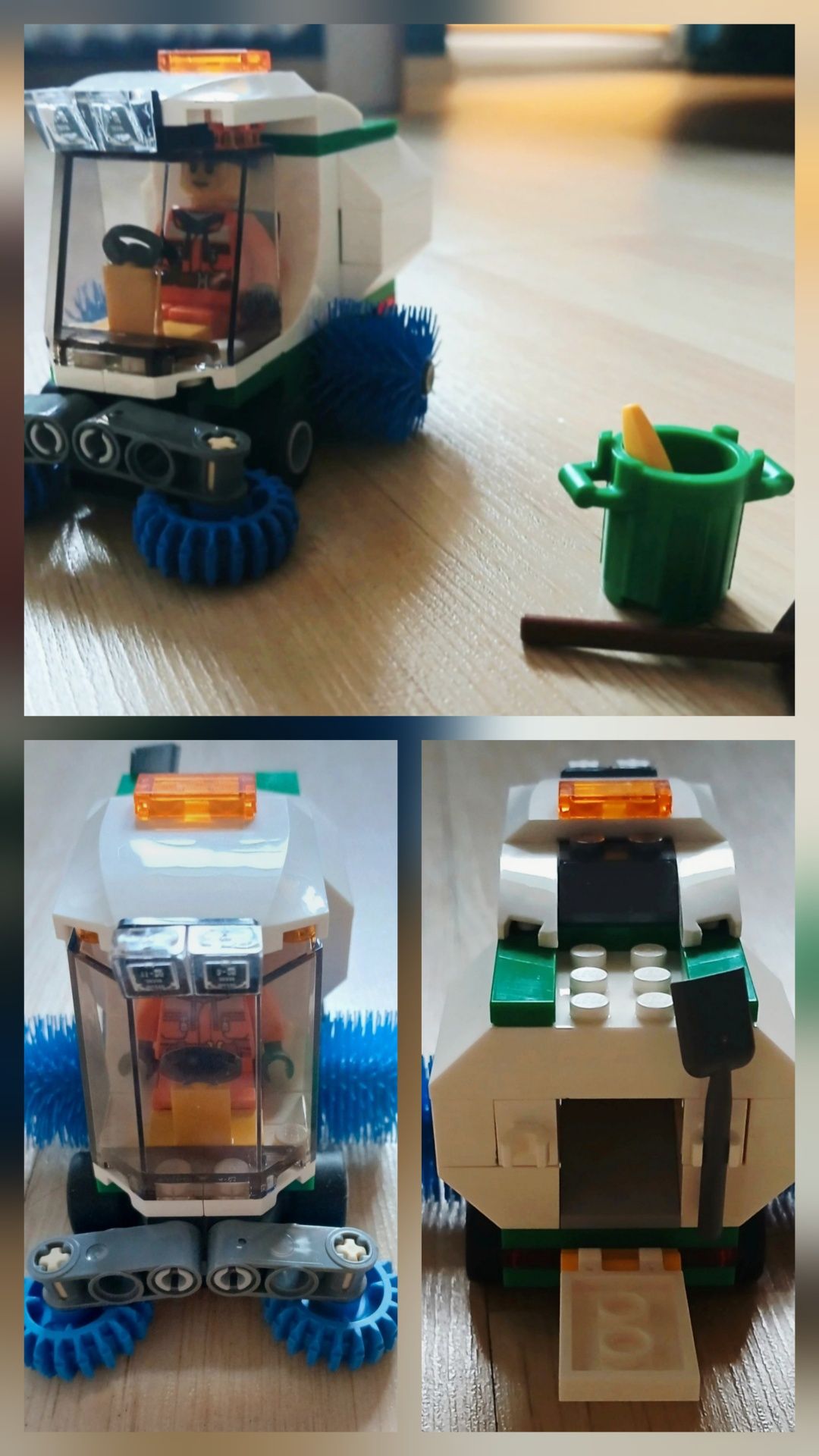 Lego City 60249 Zamiataczka ulic śmieciarka ruchome szczotki figurki