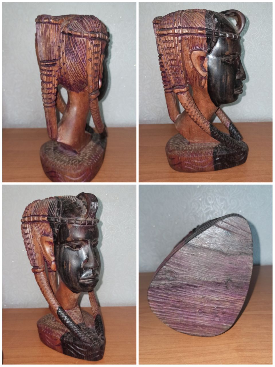 Деревянная статуэтка. Бюст из Африки.