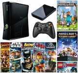 KONSOLA XBOX 360 z grami dla dzieci Lego, Minecraft / zasilacz / pad /