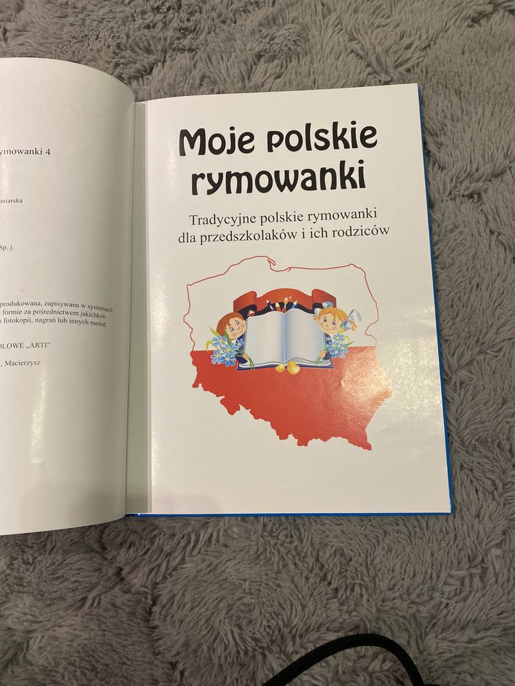 Książka Moje Polskie Rymowanki dla Dzieci Przedszkolaków