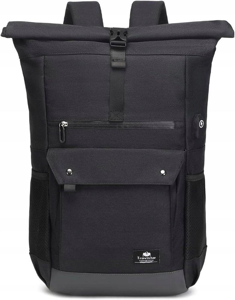 Travistar plecak ROLLTOP czarny