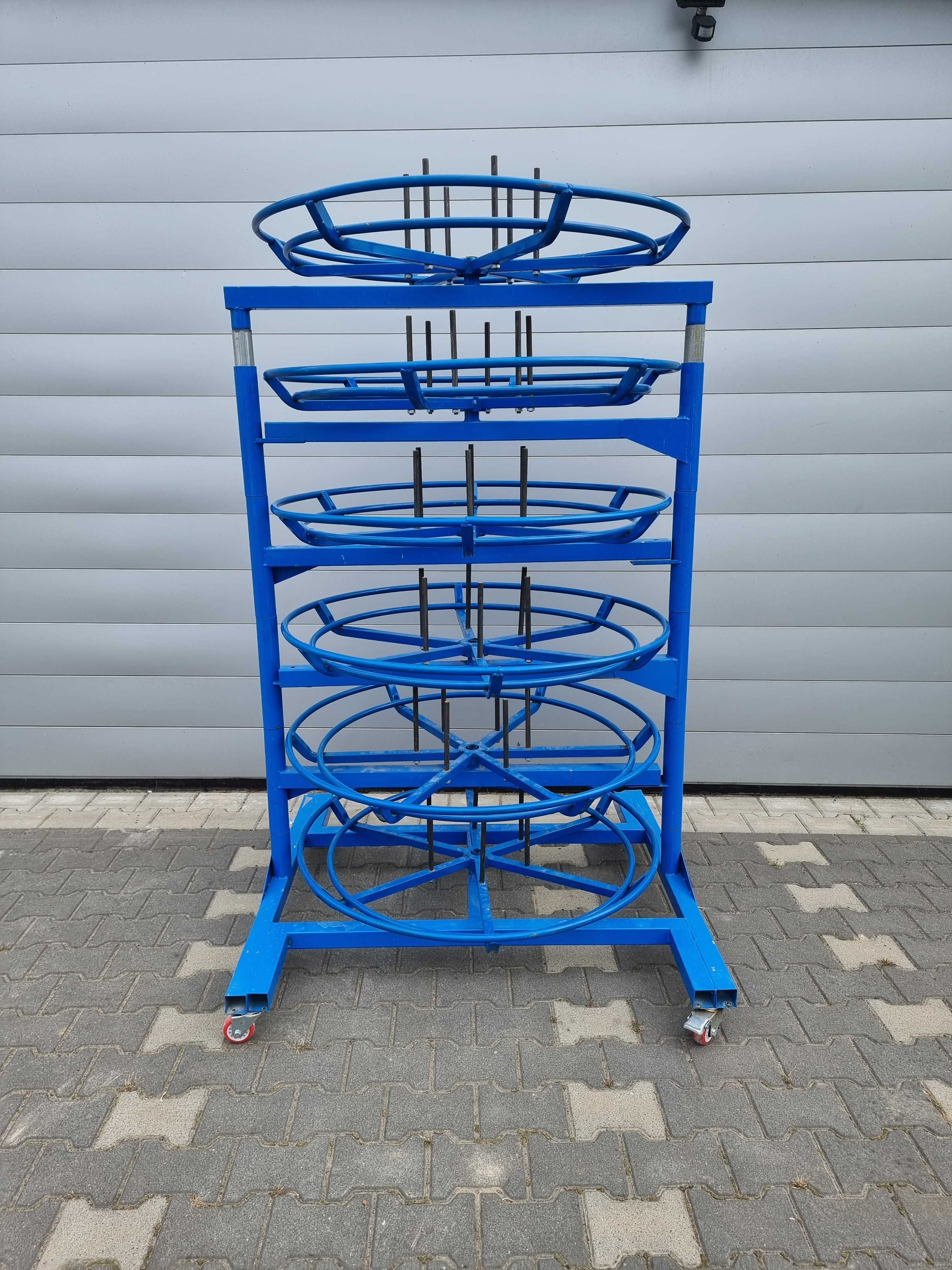Regał  stojak do węży hydraulicznych, 6 półek