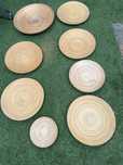 Vendo 8 pratos de bambu para decoracao ou para marcadores de mesa