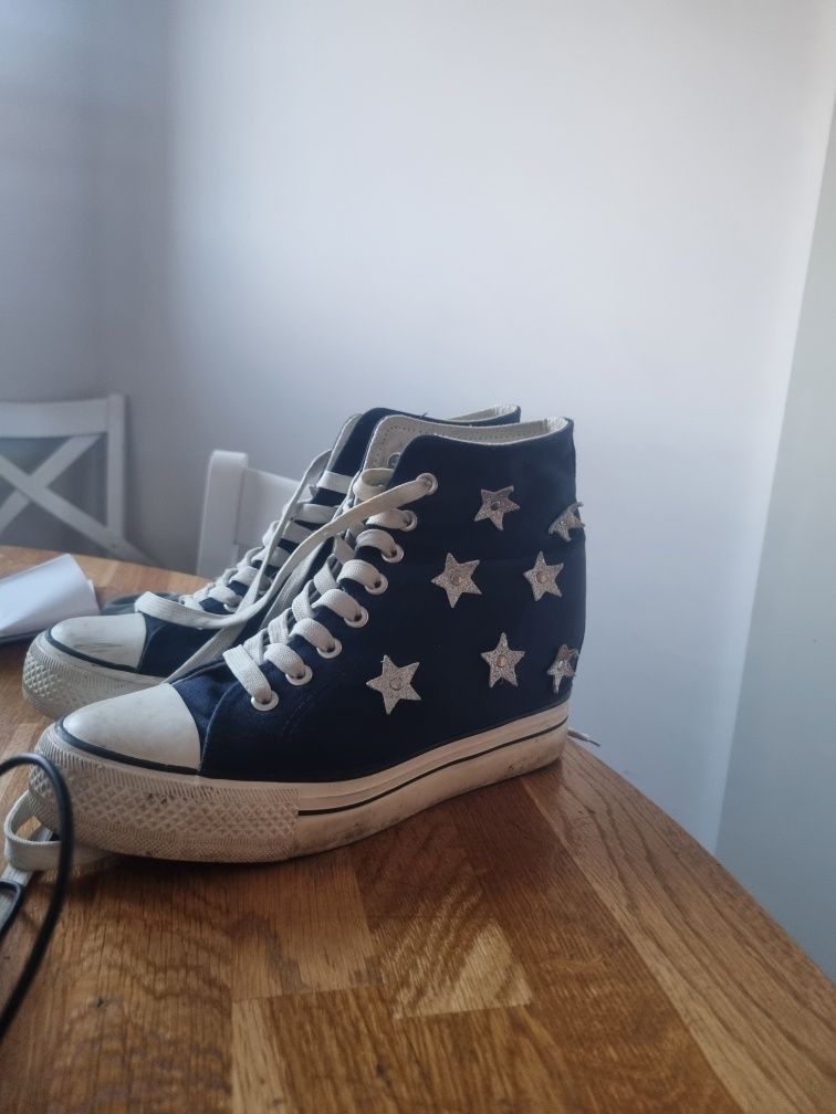 Trampki koturny 39 nie converse