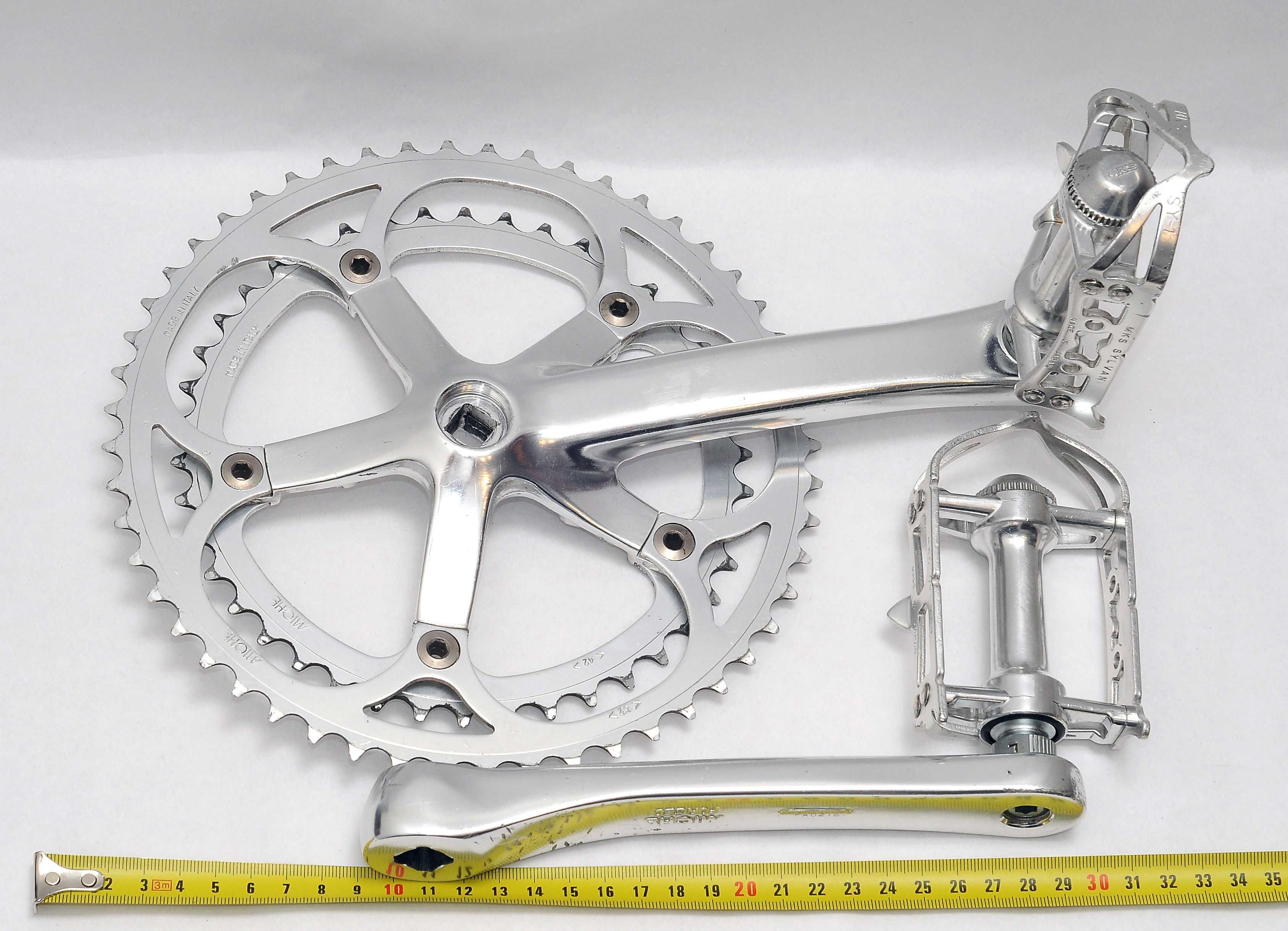 Шатуны MICHE Crankset 170 Italy Педали MKS Sylvan SY-1 Pedals Japan