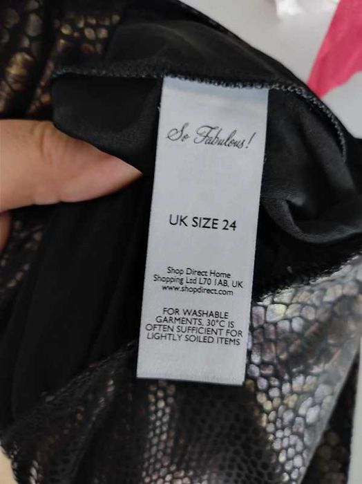 So Fabulous r 52 bluzka tunika na ramiączkach jak skóra