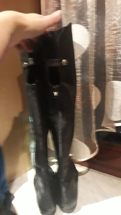 Kozaki skórzane,ocieplane