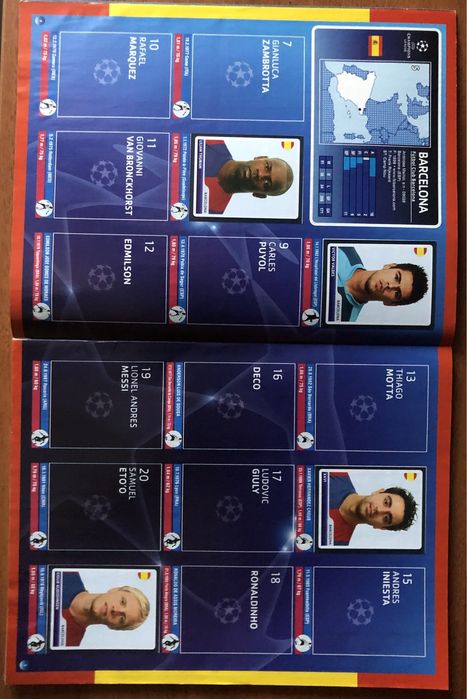 Футбол.Альбом.Ліга Чемпіонів 2006/2007.Panini.