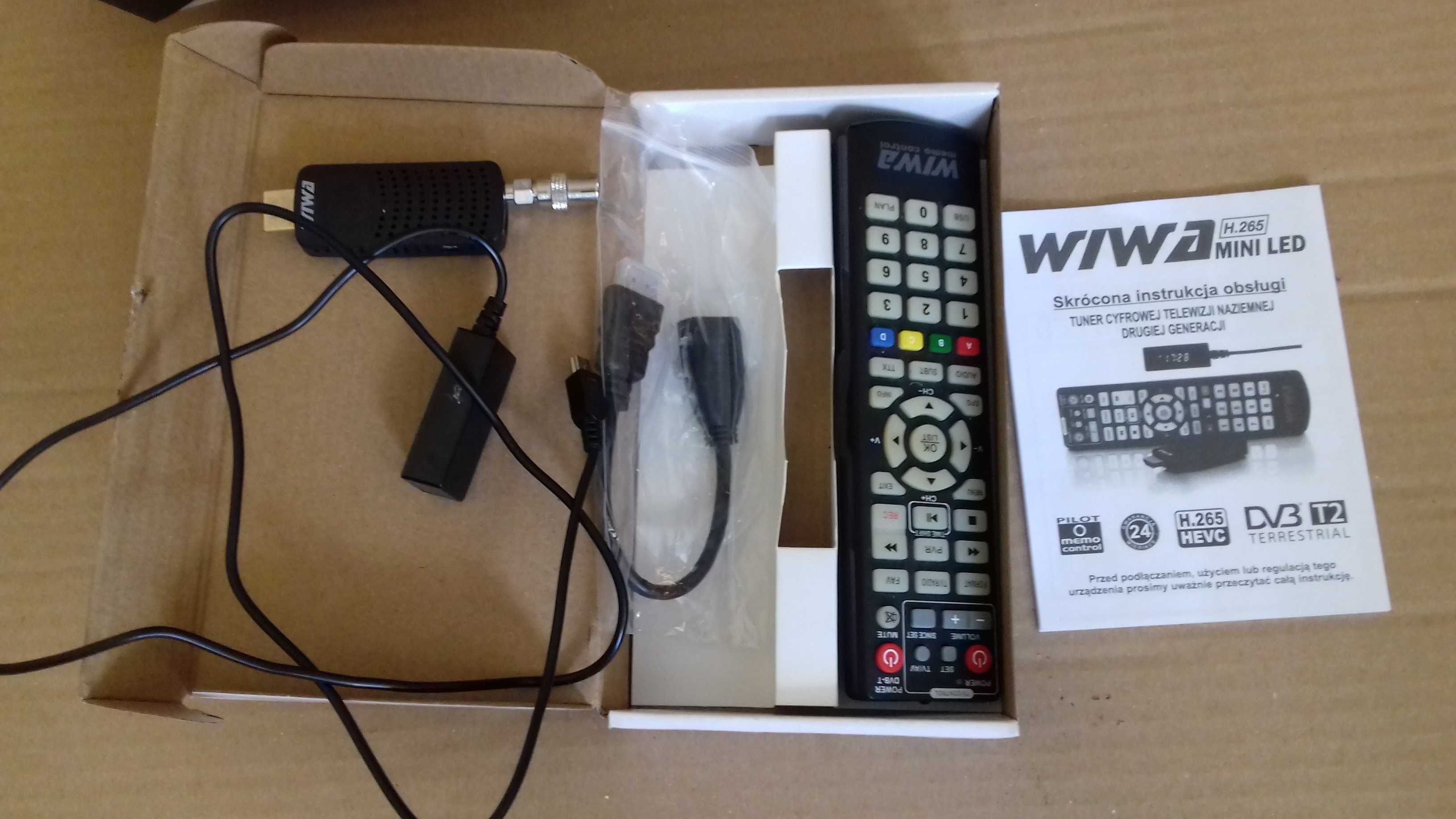 Dekoder tuner DVB T/T2 H.265 HEVC