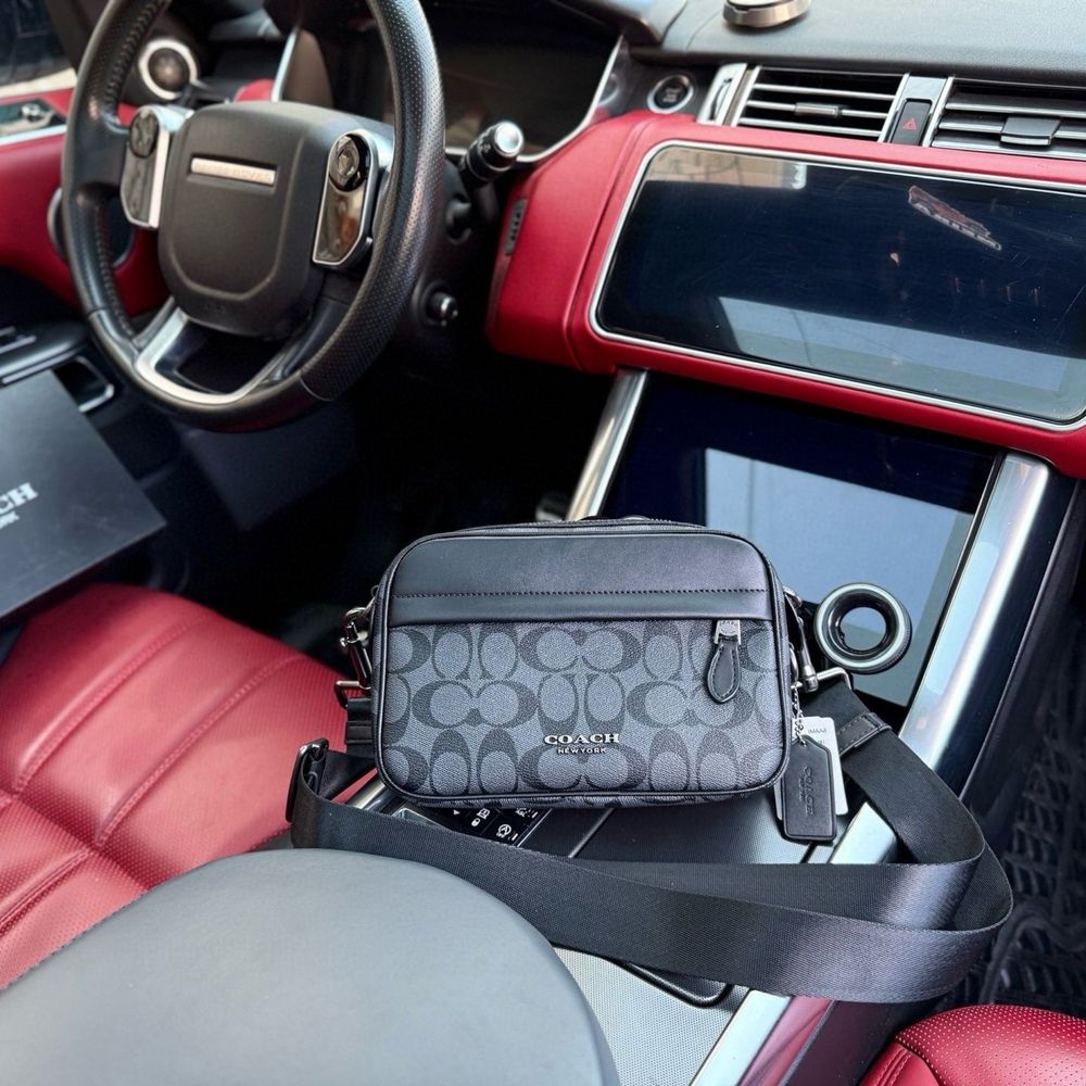 Сумка чоловіча через плече коач Coach