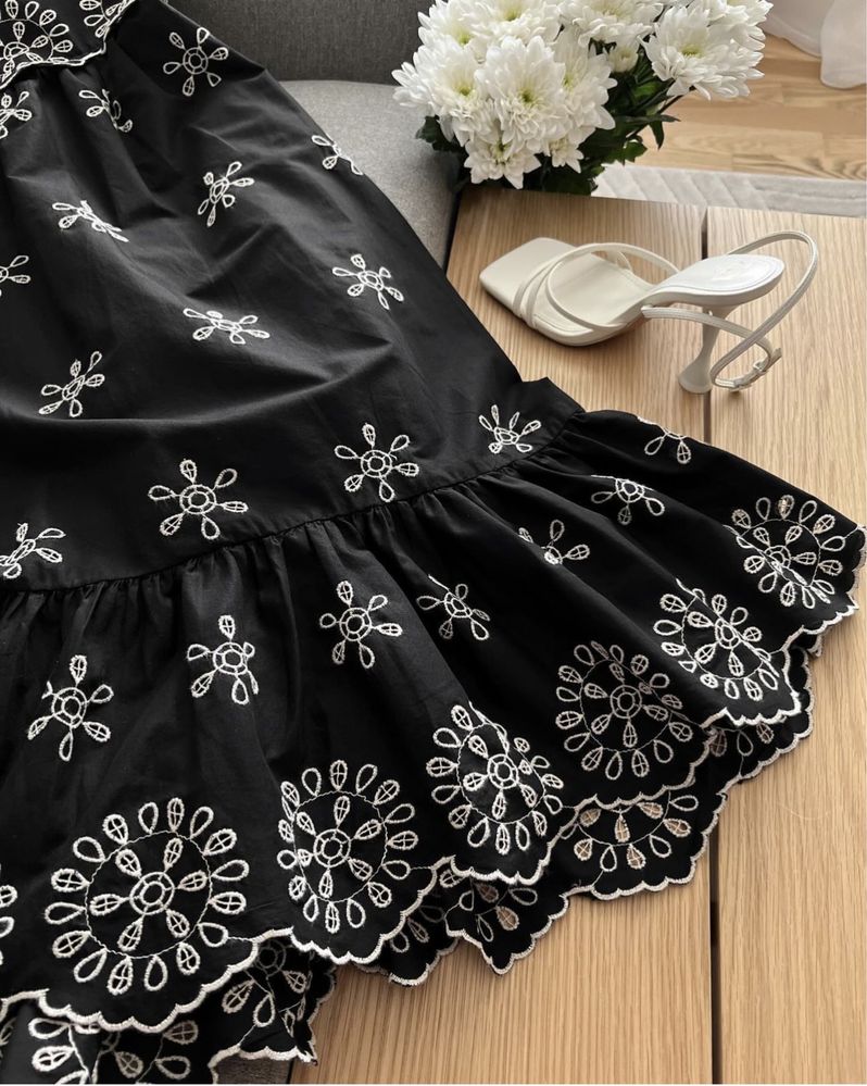 Платье плаття сукня довге сарафан квіткова вишивка Zara