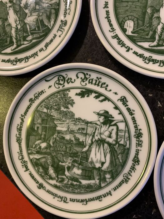 hutschenreuther набор подставок под стаканы « бирдекель» фарфор