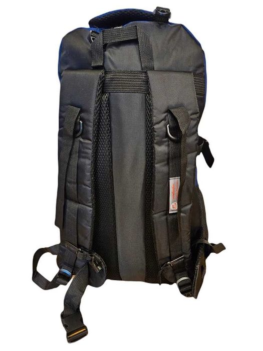 Nowy plecak niebieski trekkingowy turystyczny wyprawowy 60cm 60l 70l