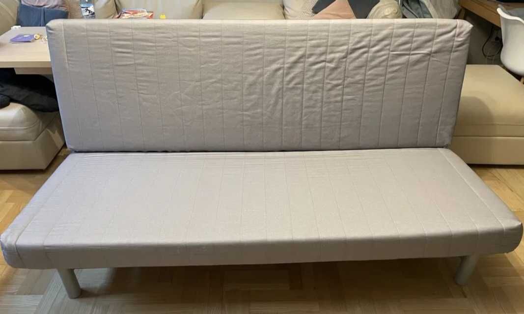 Sofa 140x200 kanapa łóżko salonu IKEA BEDDINGE materac spanie wersalka