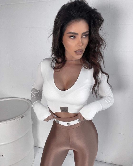 Legginsy theboss La manuel gold rose rozmiar S