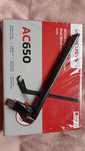 Karta  sieciowa USB mocna mercusys 2 i 5 GHz. Długa antena ac650