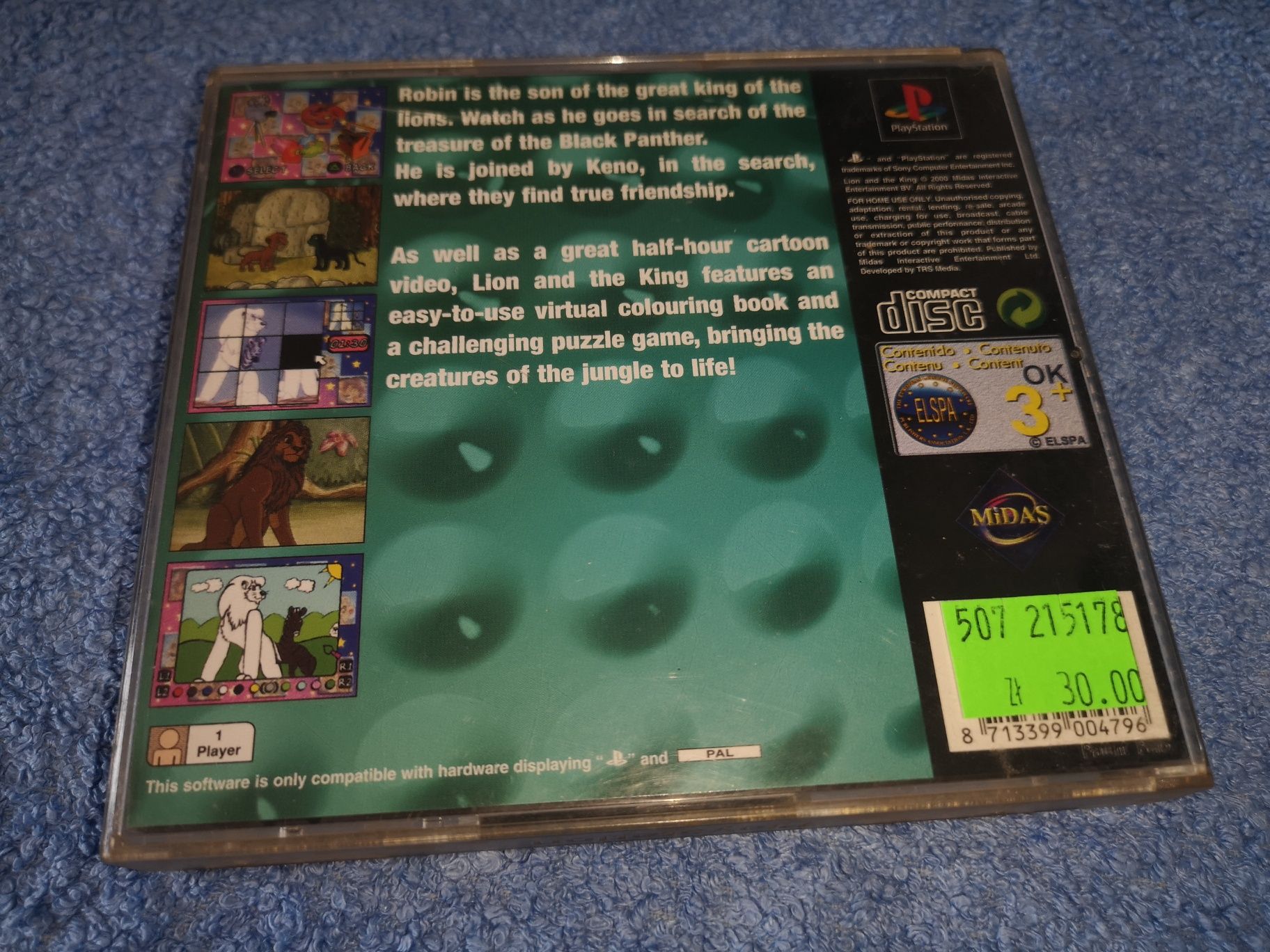 Lion and the King PSX PS1 gra ANG (komplet) stan db SKLEP Ursus