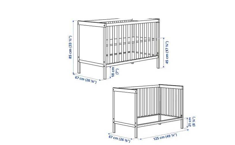 Vendo Berço/Cama+Trocadador SUNDVIK IKEA