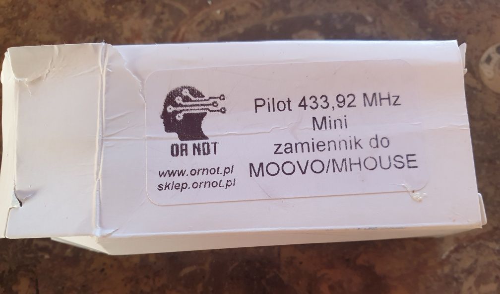 Pilot do bramy przesuwnej 433,92 MHz