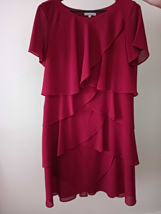 Vestido vermelho escuro