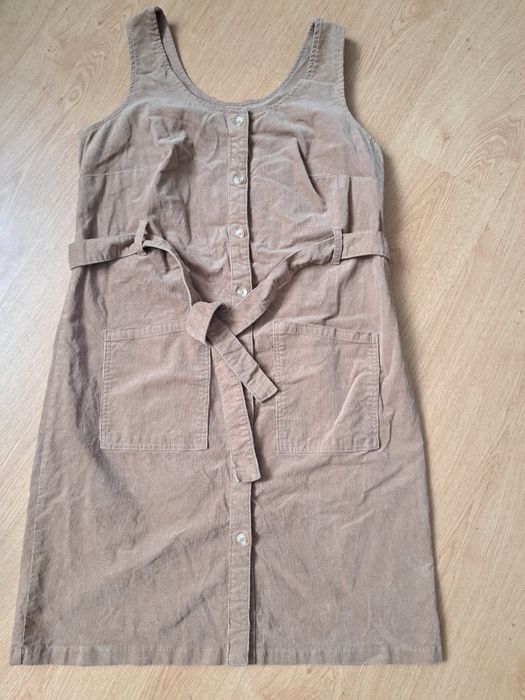 Сукня - сарафан в рубчик на ґудзиках. Англія, TU, великий розмір, XL