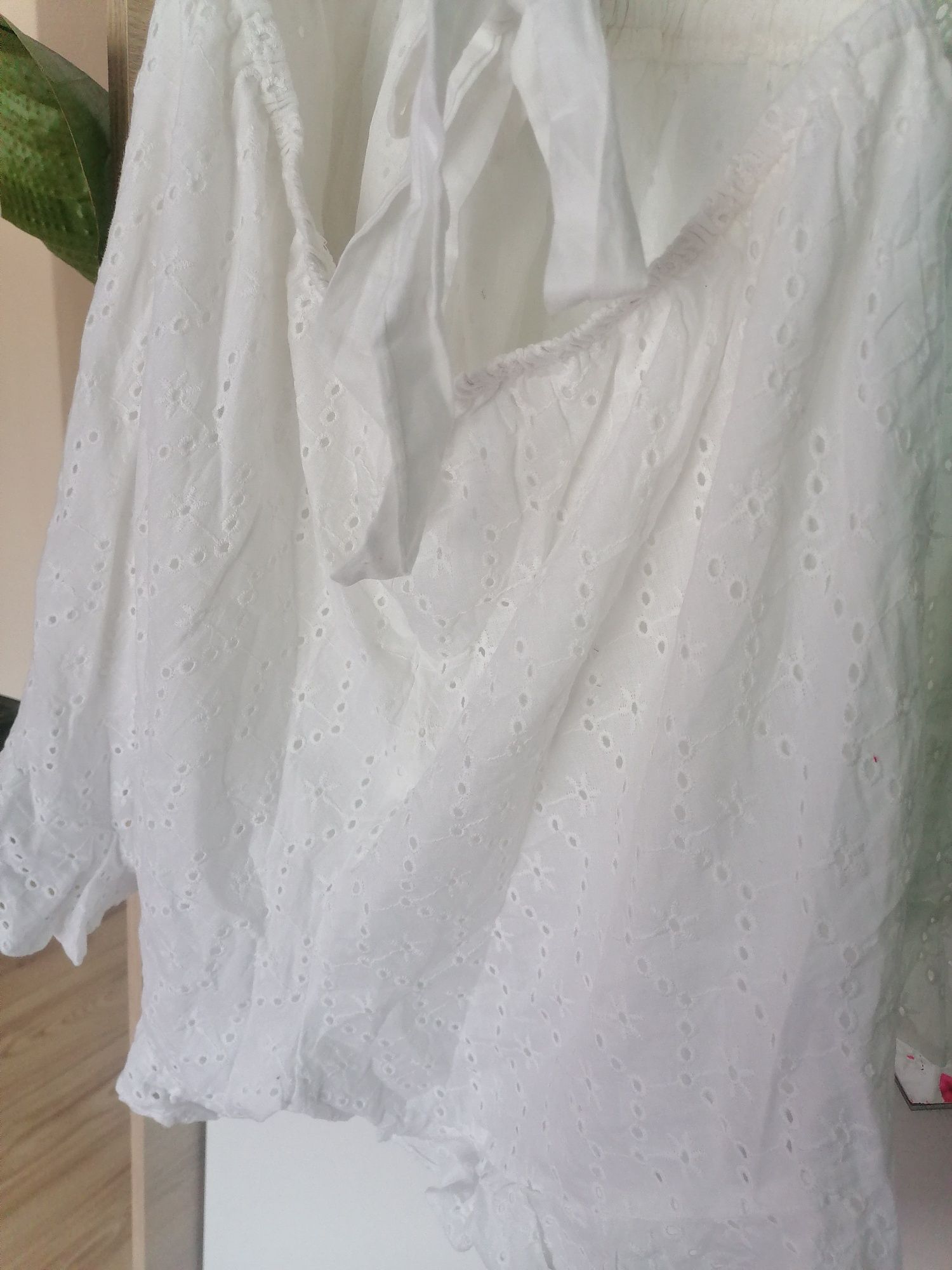 Boohoo kombinezon ażurowy biały xxl 44