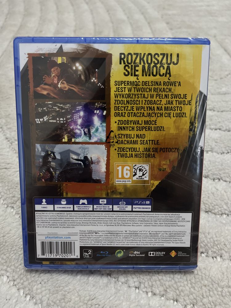 Gra InFamous Second Son PS4 Nowa