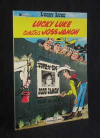 Livro BD Lucky Luke contra Joss Jamon Meribérica Liber