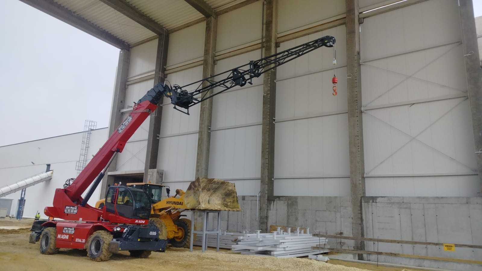 Wynajem ładowarka teleskopowa merlo roto mrt manitou jcb  6m-37m