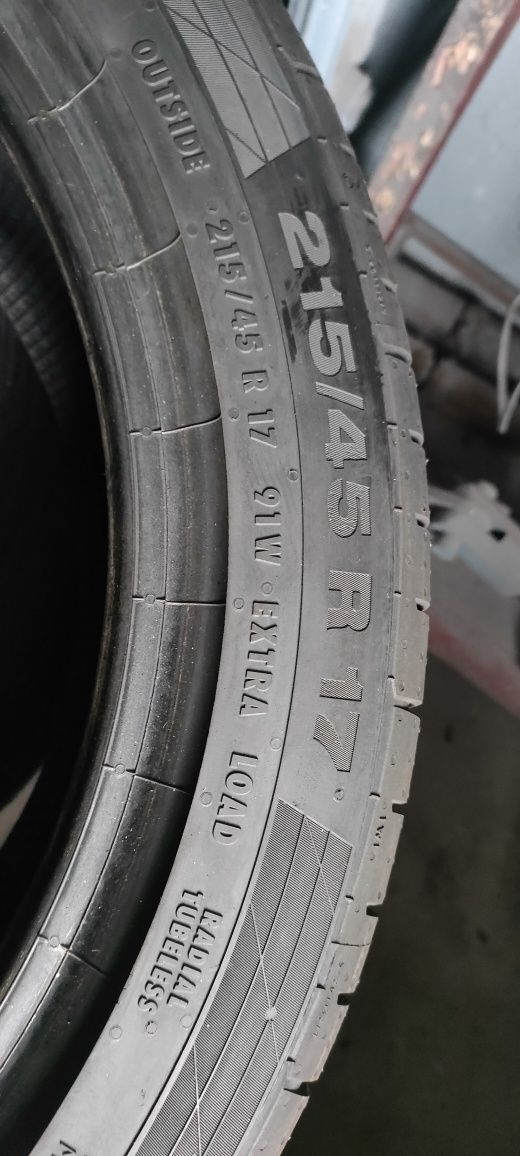 215/45R17 letnie 4 szt nowe Continentalz 2023